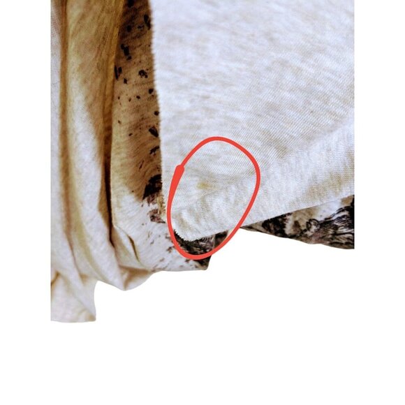 Cativa Lagenlook Dress Womens Size XL Mixed Media Sleeveless Neutrals Beige Boho - Picture 7 of 7